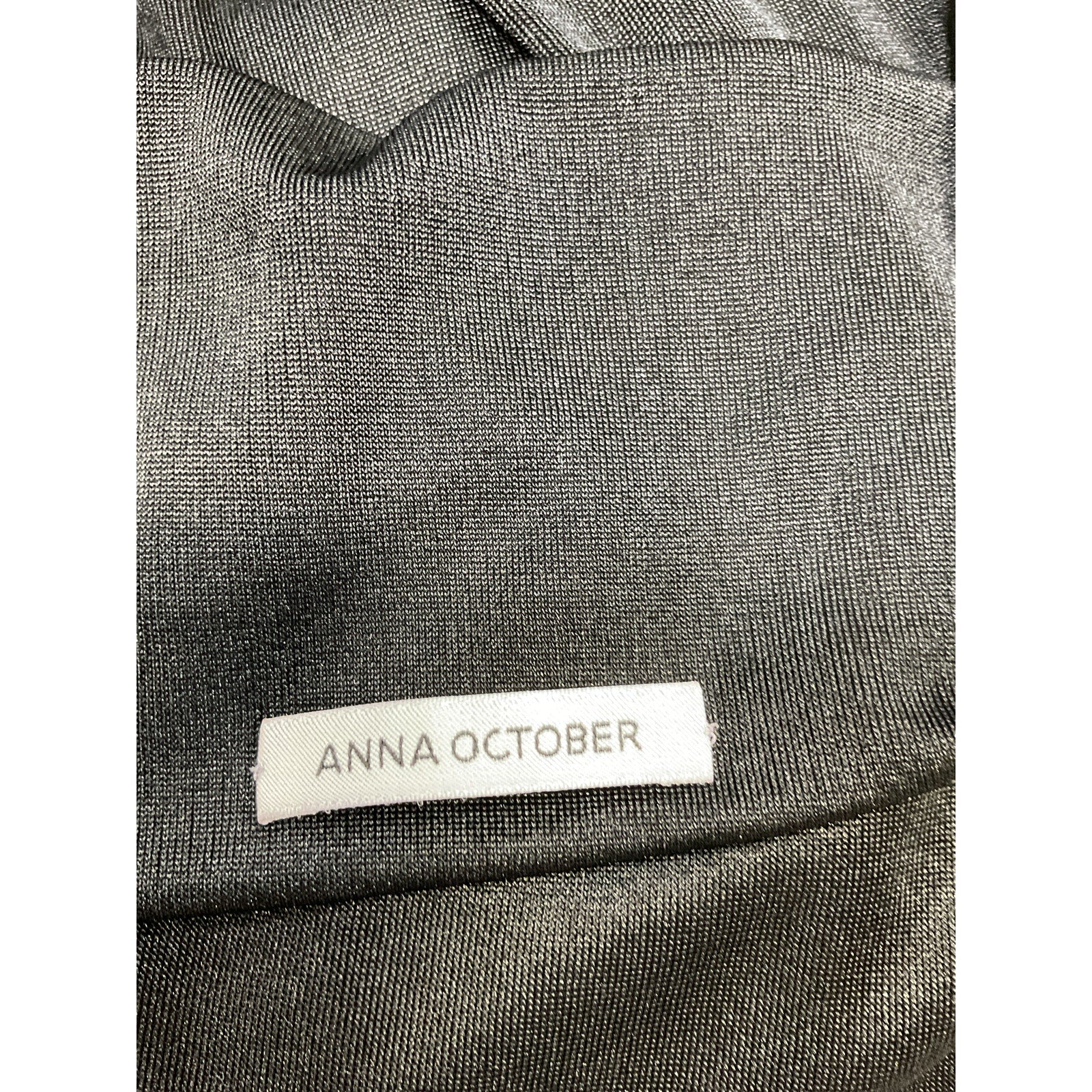 Anna October 'Willow' Black Polyester Maxi Dress Size M