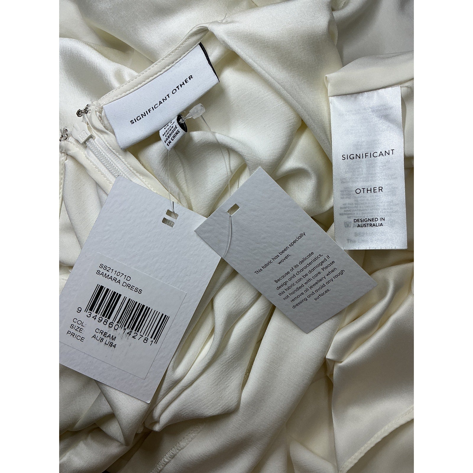 Significant Other 'Samara' Cream Viscose Dress Size 4