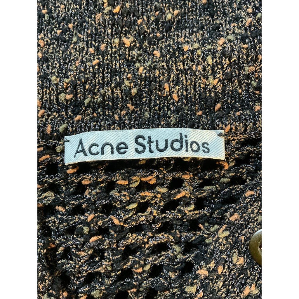 Acne Studios Brown Semi-Sheer Polo Size XS