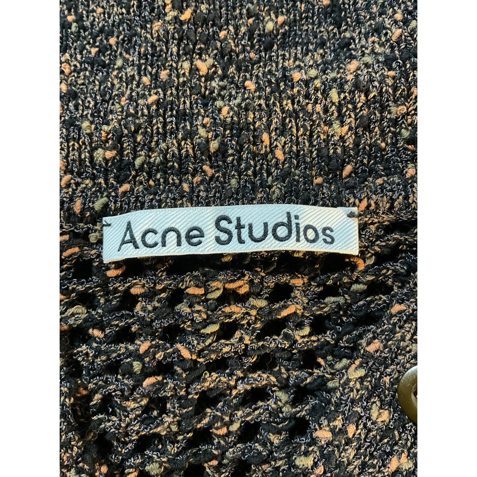 Acne Studios Brown Semi-Sheer Polo Size XS
