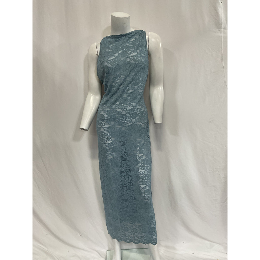Lpa 'Serafina' Blue Lace Maxi Dress Size M - NWT