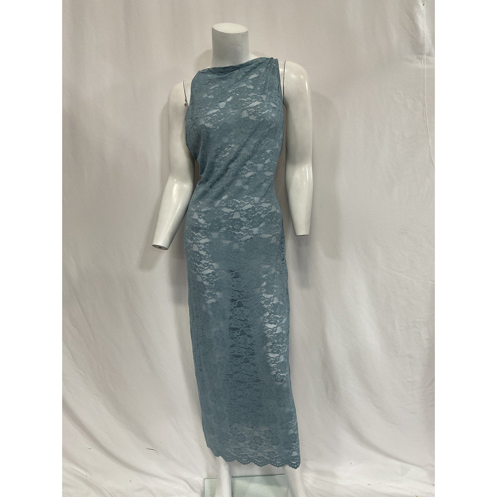 Lpa 'Serafina' Blue Lace Maxi Dress Size M - NWT