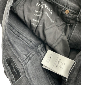 Mother High Rise Black Rider Ankle Denim Jeans Size 23