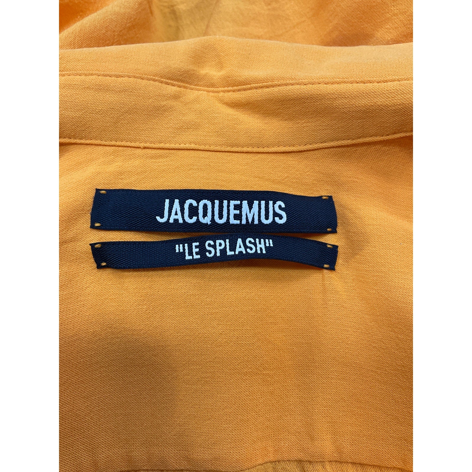 Jacquemus 'La Chemise Bahia' Orange Viscose Shirt Size 44