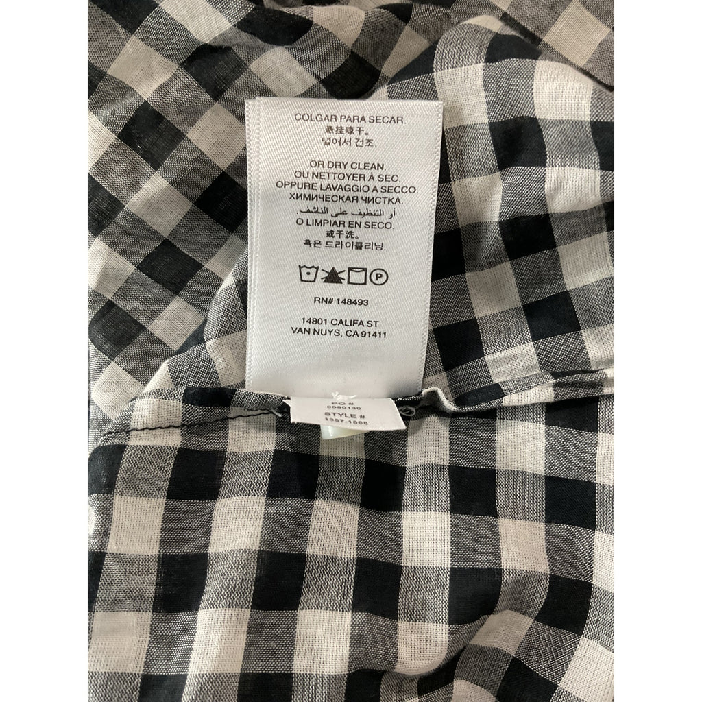 D�en 'June' Black Cotton Top Size L