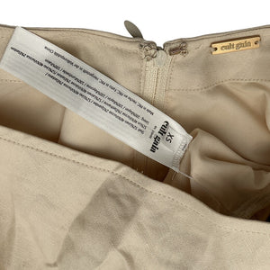 Cult Gaia Sculptural Beige Brenna Crop Top Size XS