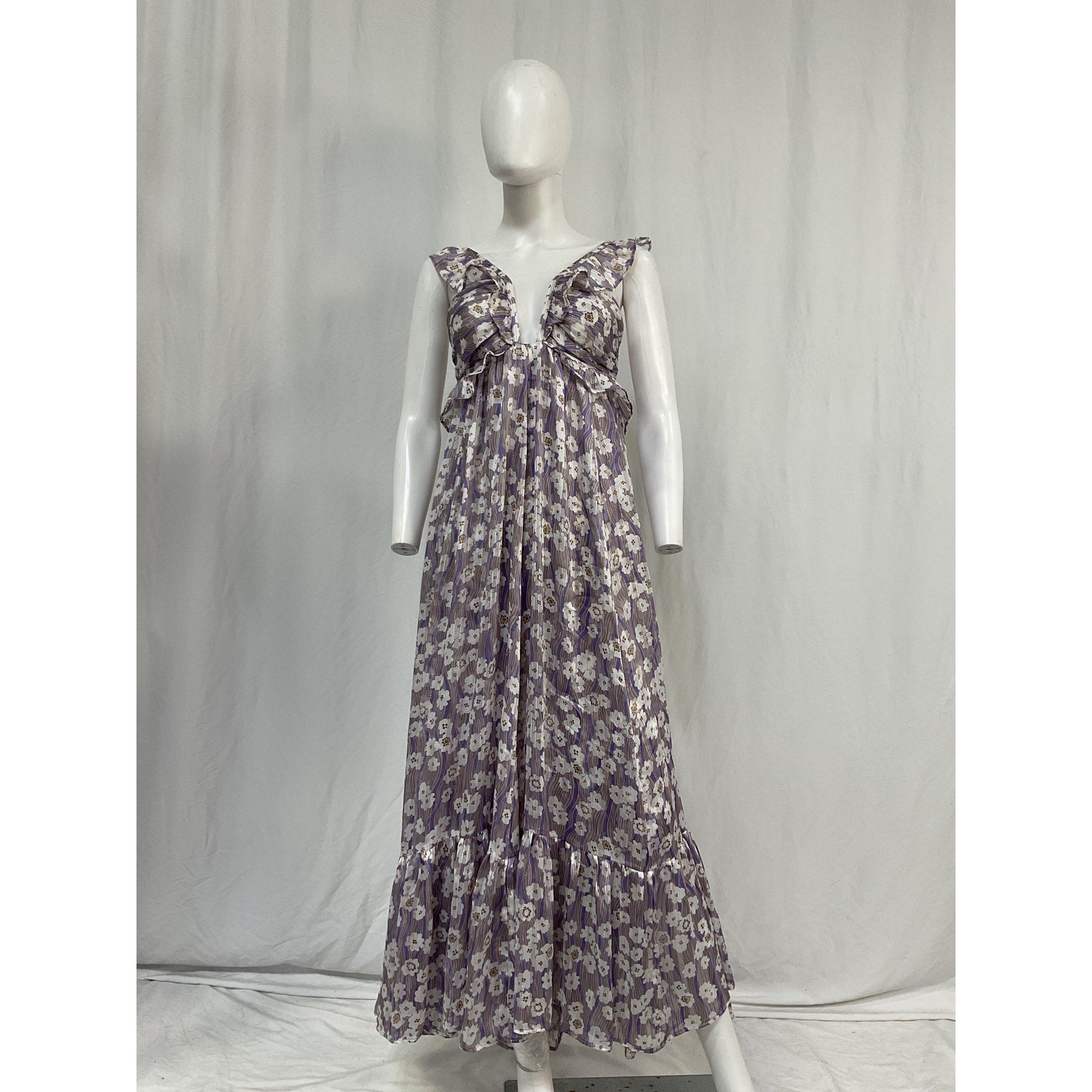Sabina Musayev 'Astrid' Purple Polyester Dress Size XS