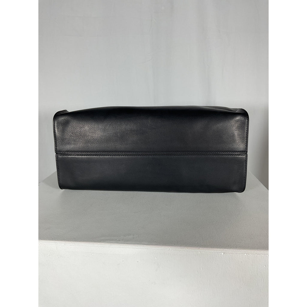 The Row 'Alexia' Black Leather Leather Tote Bag