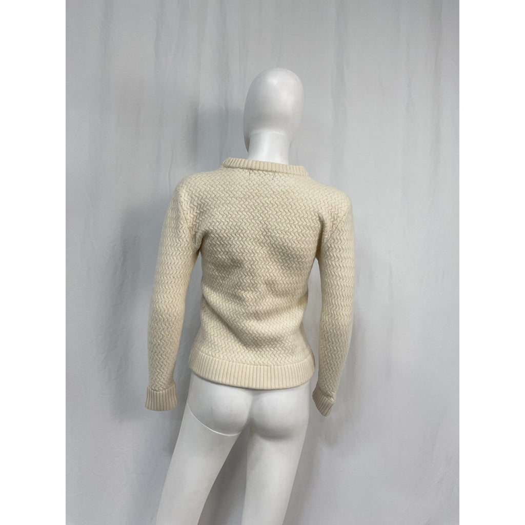 Ser.O.Ya 'Forrest' Cream Wool Sweater Size S