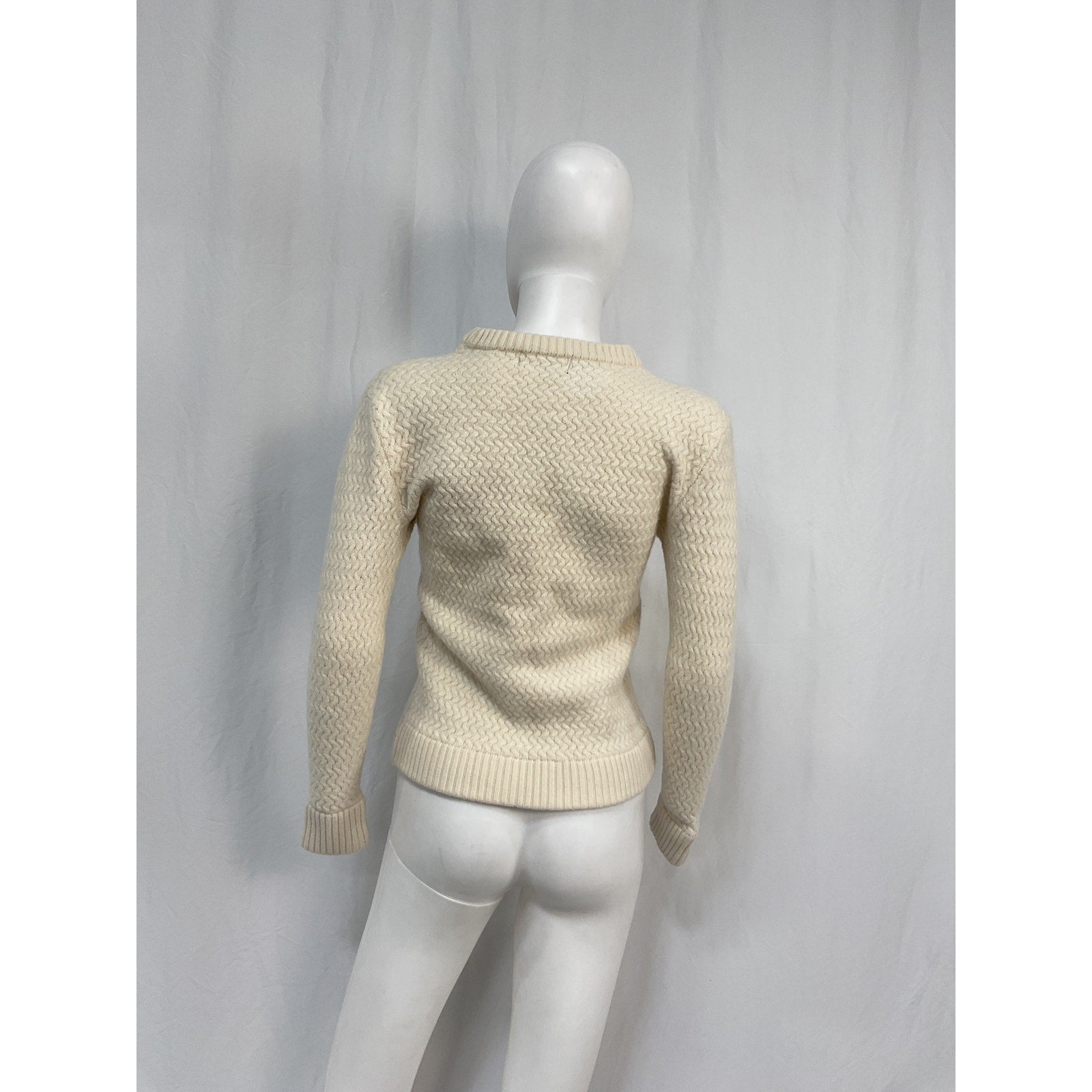 Ser.O.Ya 'Forrest' Cream Wool Sweater Size S