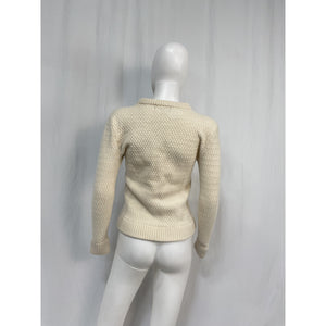 Ser.O.Ya 'Forrest' Cream Wool Sweater Size S