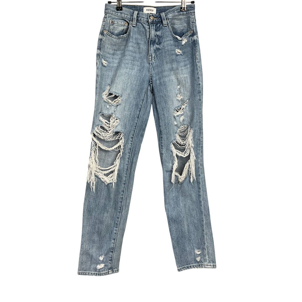 Pistola 'Presley' Blue Cotton Straight Jean Size 25