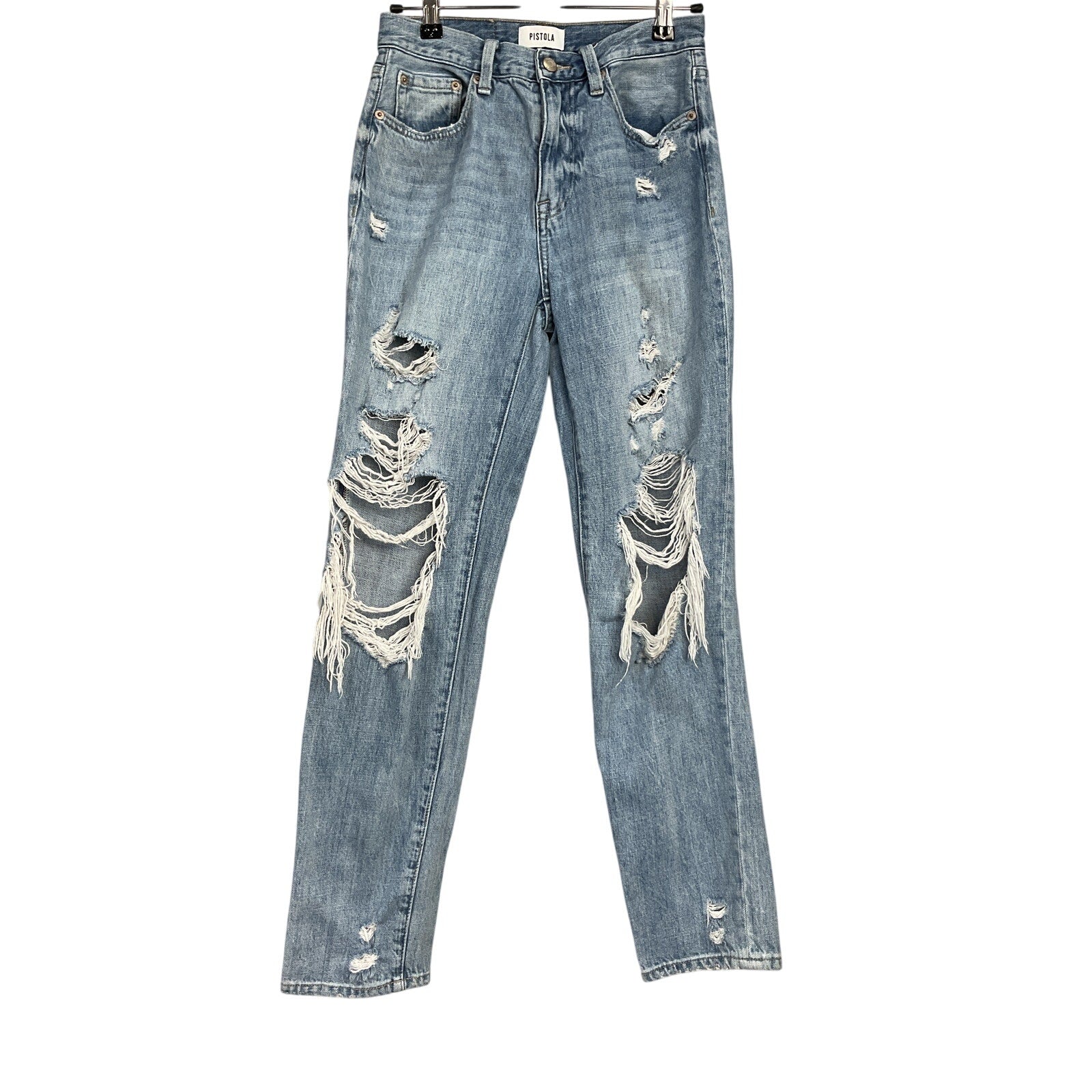 Pistola 'Presley' Blue Cotton Straight Jean Size 25