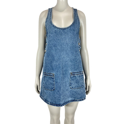 Retrofête Denim Lakeside Rayna Overall Dress Size S