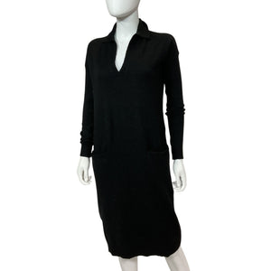 Hatch Cozy Black Polo Knit Dress Size 0
