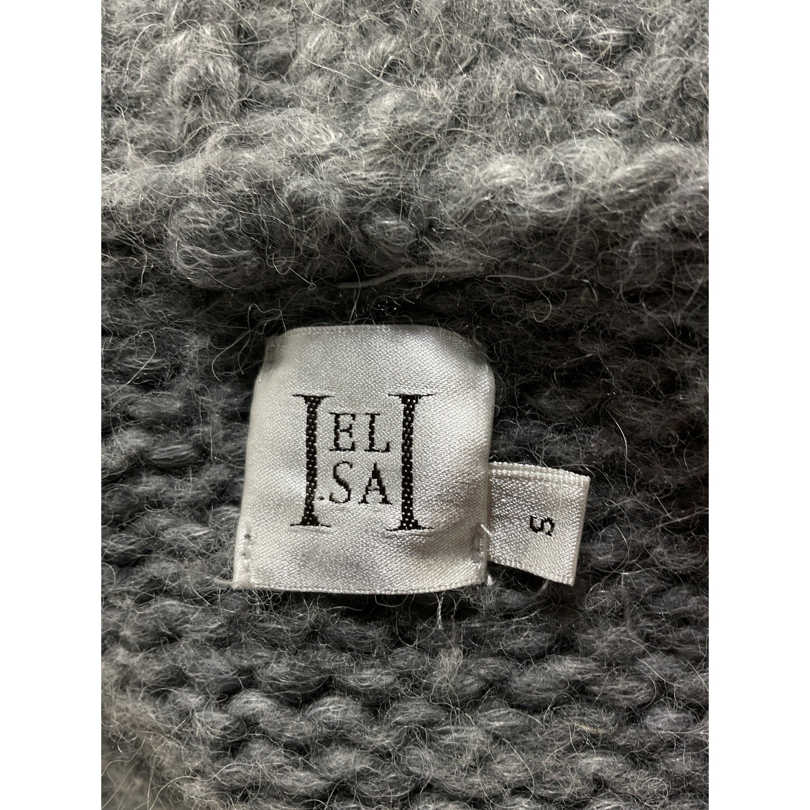Helsa 'Janin' Silver Turtleneck Sweater Size S