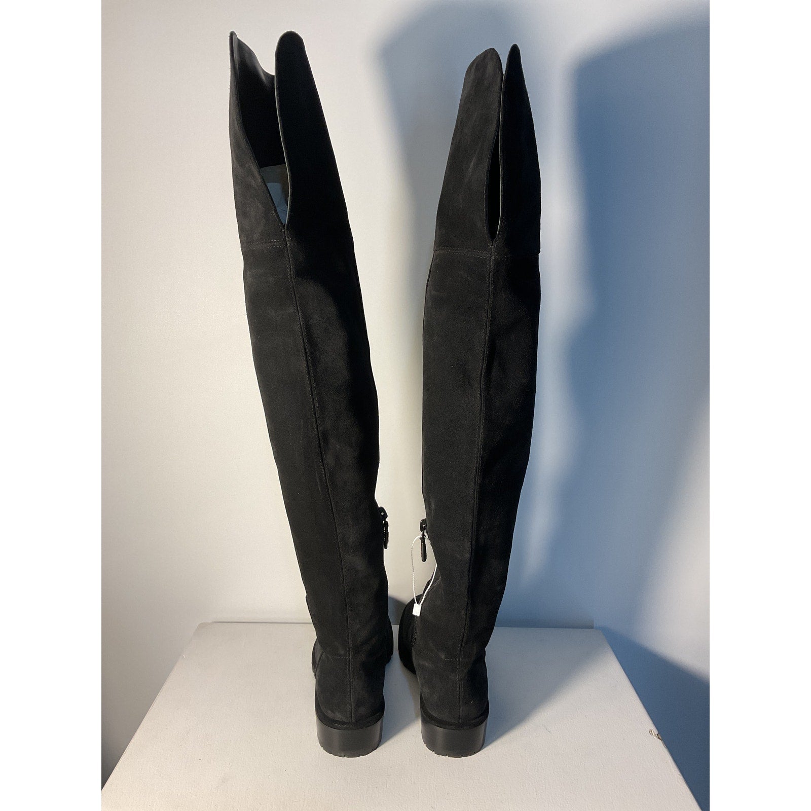 Stuart Weitzman 'Amber' Black Suede Over-The-Knee Boots Size 6