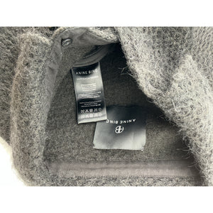 Anine Bing 'Sloan' Black Acrylic Jacket Size XS