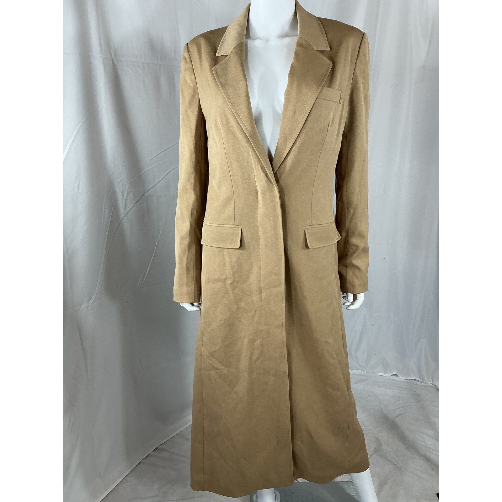 Staud 'Ralph' Tan Polyester Coat Size S - NWT