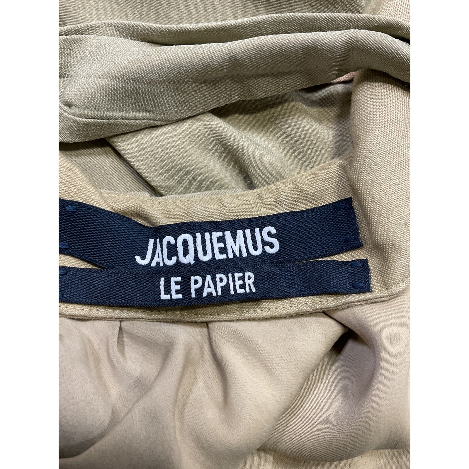 Jacquemus 'Soffio' Beige Crepe Mini Dress Size 4