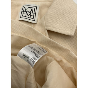 Toteme 'Twill' Beige Cotton Jacket Size 32