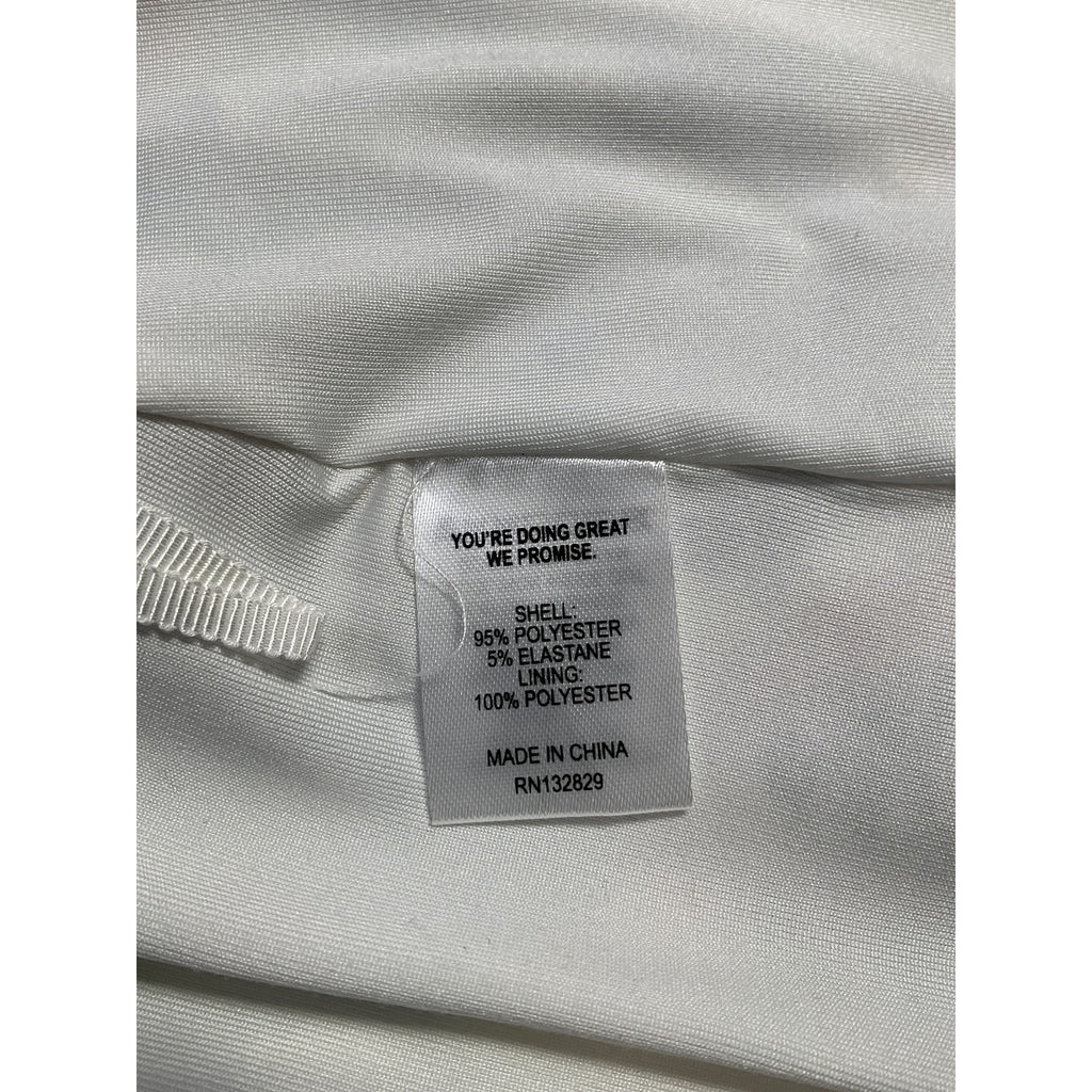 Lpa 'Giada' White Polyester Midi Skirt Size M