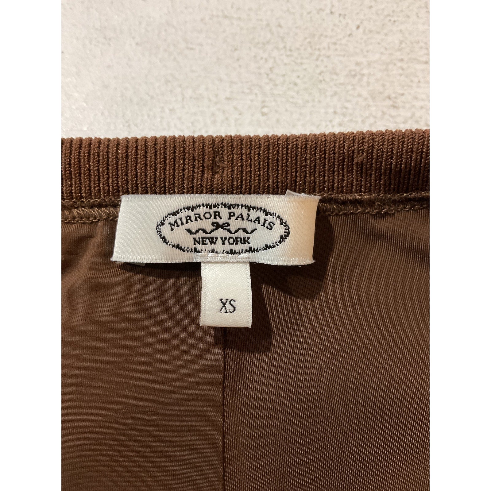 Mirror Palais 'The Knit' Brown Viscose Mini Skort Size XS
