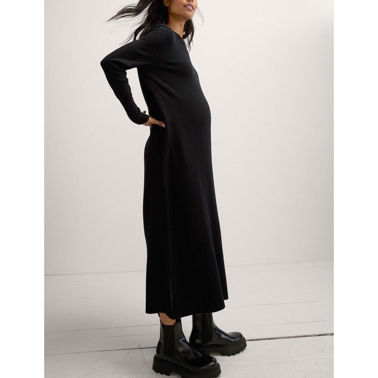 Hatch 'The Melissa' Black Sweater Dress Size 3