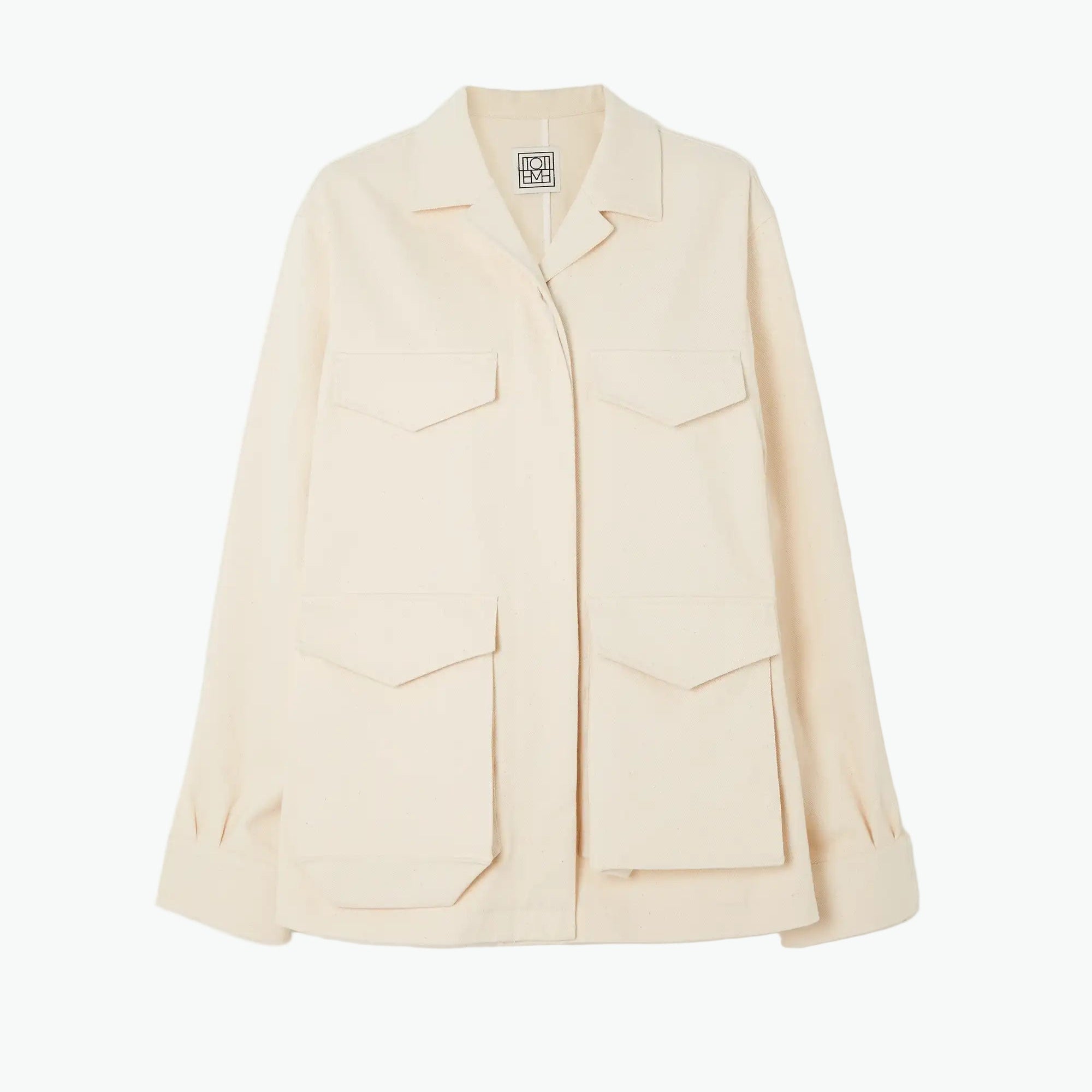 Toteme 'Twill' Beige Cotton Jacket Size 32