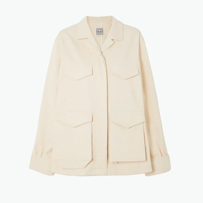 Toteme 'Twill' Beige Cotton Jacket Size 32